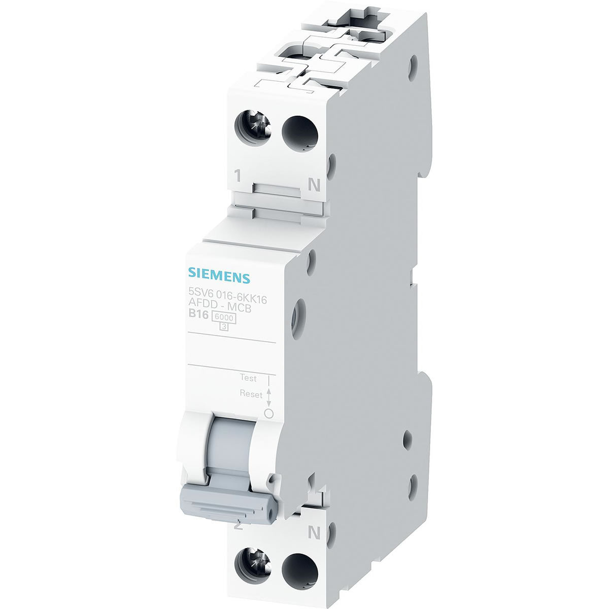 Brandschutzschalter AFDD+LS B10, 2pol, 230V, 1TE Siemens 5SV6016-6KK10